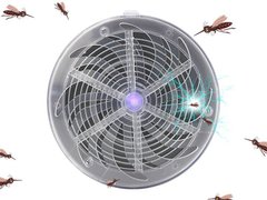 Уничтожитель насекомых электрическим током Supretto на солнечной батарее (4912)