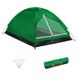 Палатка для кемпинга Supretto двухместная, зеленая (6023)