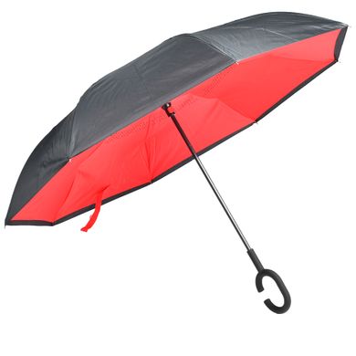 Розумна парасолька Supretto Навпаки, червона (4687)