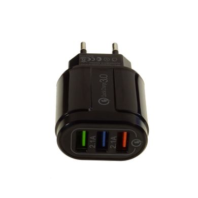 Адаптер быстрой зарядки Supretto на 3 USB порта (5988)
