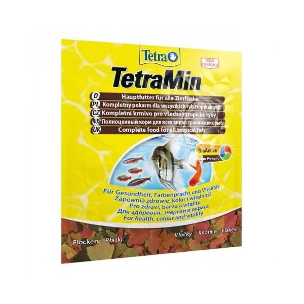 Основной корм Tetra MIN FLAKES для аквариумных рыб, 12 г (766402)