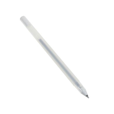 Ручка гелевая Supretto 0,8 мм, серебристая (73960002)