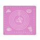 Килимок-підкладка Supretto для розкочування тіста 29х26 см, рожевий (4769)