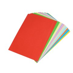 Набор разноцветной бумаги Supretto А4 100 шт и гелевая ручка