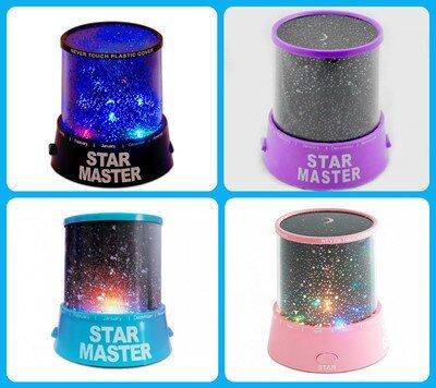 Нічник - проектор Supretto Star Master від USB, блакитний (5440)