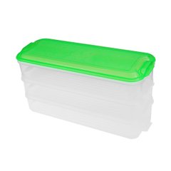 Пластиковый контейнер для продуктов 3 яруса (уценка)