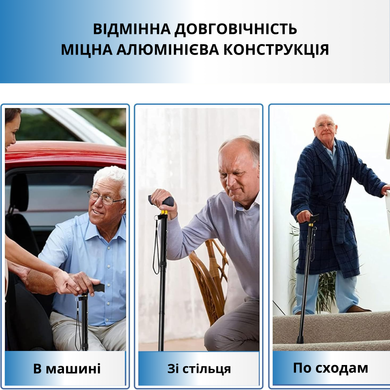 Складана тростина для ходьби AIRM HEALTH нековзка (уцінка)