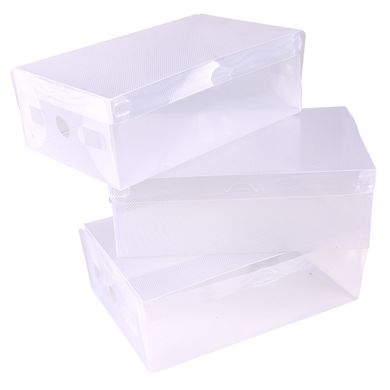 Набір коробів-органайзерів Supretto пластикових прозорих 3 шт. (8472)