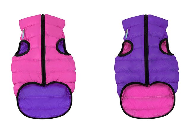 Курточка двухсторонняя AiryVest, розово-фиолетовая XS 22 (1710)