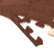 Коврик-пазл Supretto плюшевый бежевый с коричневым, 30х30 см 10 шт. (8422) фото 13 из 14