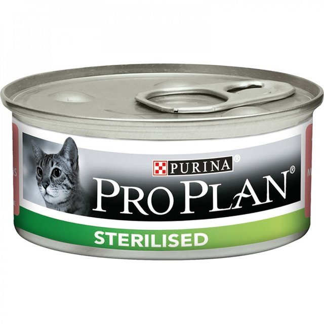 Вологий корм для котів Purina Pro Plan Sterilised, з лососем, 85 гр (00-00029923)