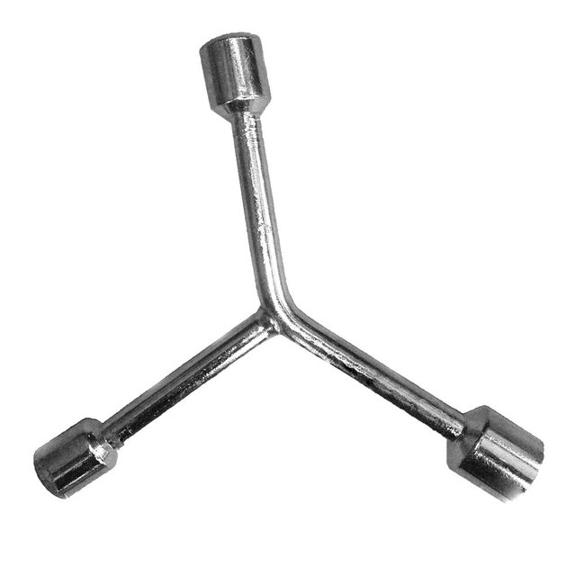 Ключ металлический тройной Supretto 10-12-14 (U048)