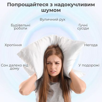 Беруши силиконовые для сна и снижения шума многоразовые (92960002)