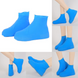 Резиновые бахилы Supretto на обувь от дождя, голубые L (5334) фото 9 из 9