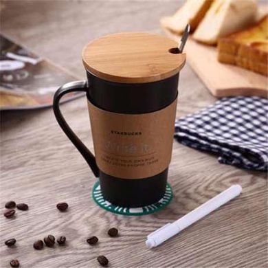 Чашка Supretto Starbucks memo с крышкой керамическая (уценка)