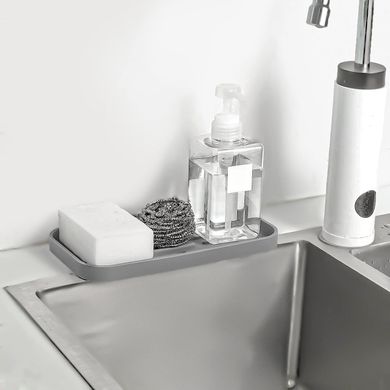 Кухонная подставка-органайзер для мойки Supretto силиконовая (8202)