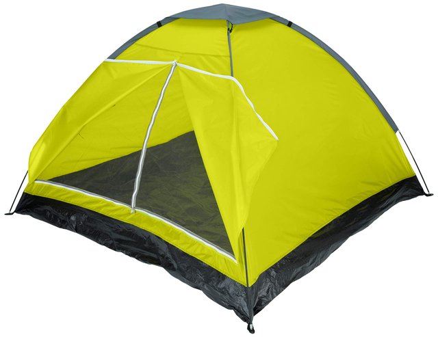 Палатка для кемпинга Supretto двухместная, желтая (6023)