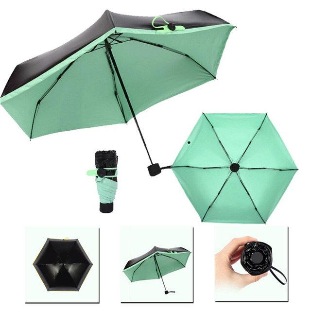 Зонт Supretto Pocket Umbrella, мятный (5072)