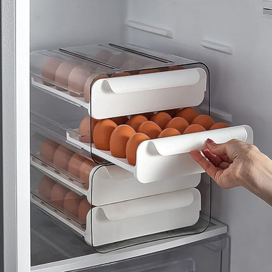 Контейнер для зберігання яєць Supretto в холодильник закритий на 32 шт. (8567)