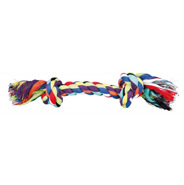 Іграшка для собак Trixie мотузка апорт з вузлами поліестер 26см (TX-3272)