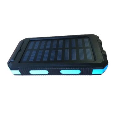Портативное зарядное устройство Supretto от солнечной батареи с фонариком 20000 мА (6004)