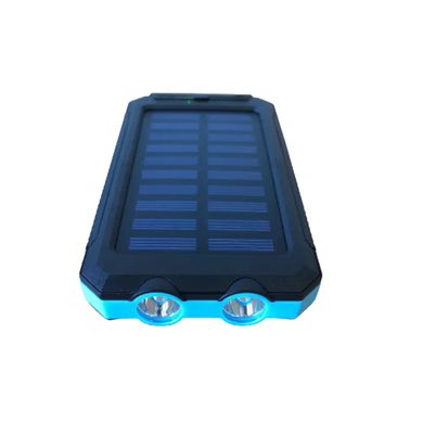 Портативний зарядний пристрій Supretto від сонячної батареї з ліхтариком 20000 мА (6004)