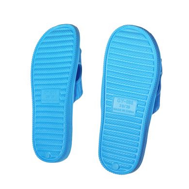 Шлепанцы для ванной и душа Supretto резиновые противоскользящие, синие (71070001)