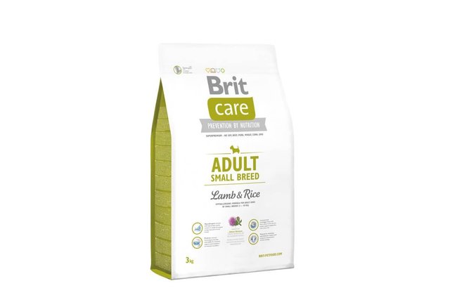 Сухой корм для взрослых собак мелких пород Brit Care Adult Small Breed Lamb & Rice 3 кг (132707 /9898)