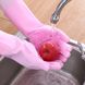 Рукавички для миття посуду Supretto Ніжні ручки силіконові, рожеві (5594) фото 5 из 5