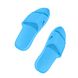 Шлепанцы для ванной и душа Supretto резиновые противоскользящие, синие (71070001) фото 3 из 5