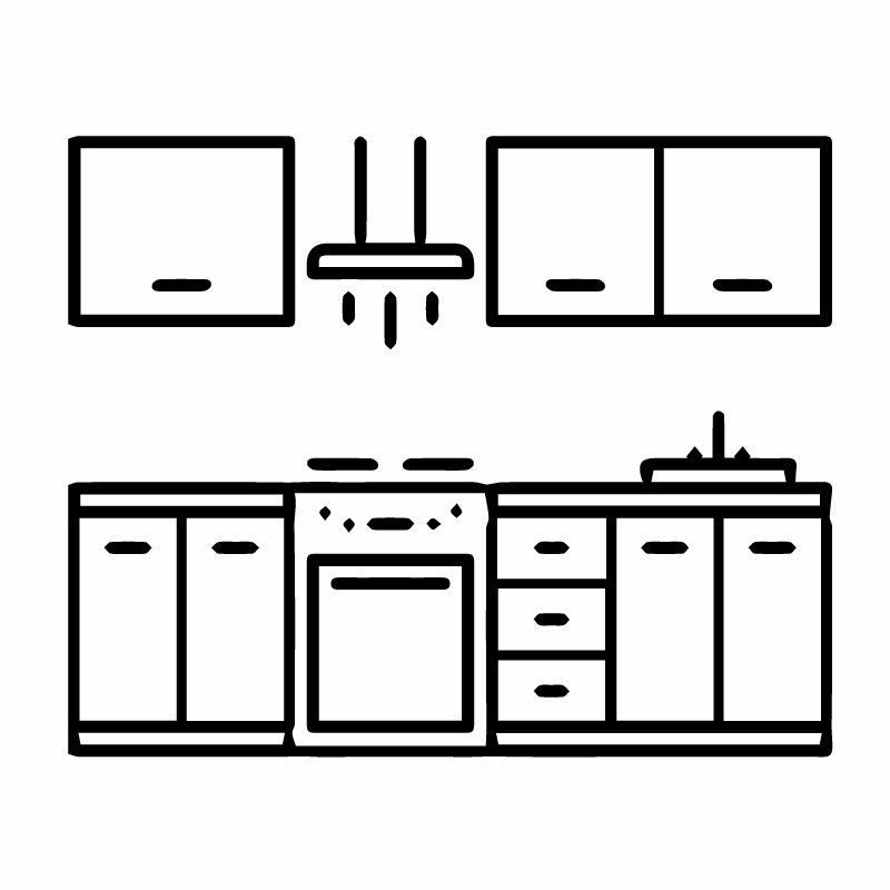 Кухонный гарнитур рисунок