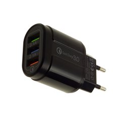Адаптер быстрой зарядки Supretto на 3 USB порта (5988)