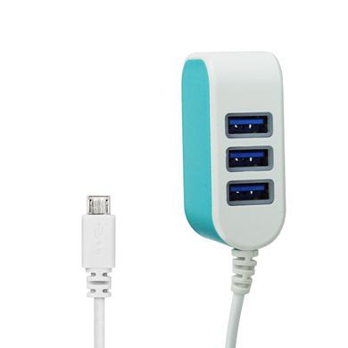 Зарядное устройство Supretto на 3 USB порта (5556)