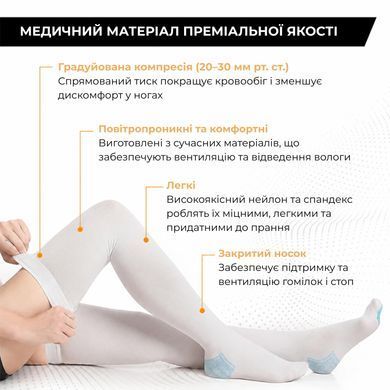 Компресійні панчохи антиемболічні Supretto, L (94600001)