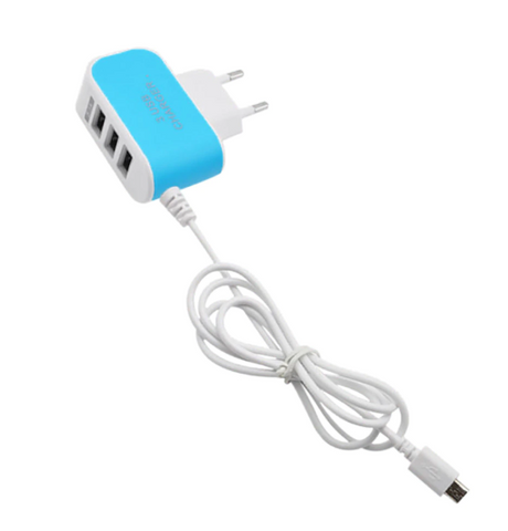 Зарядний пристрій Supretto на 3 USB порта (5556)