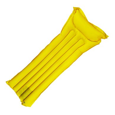 Матрац надувний Supretto одномісний пляжний, жовтий (6038)