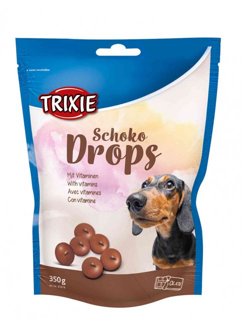 Дропи для собак Chocolate Drops Trixie з вітамінами 350гр (31614)