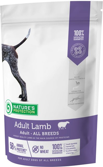 Сухой корм для собак Nature's Protection Adult Lamb All breeds 500 г (NPS24338) (4771317457486)