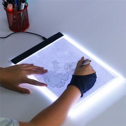 Акція на Планшет світловий Supretto з LED-підсвіткою для малювання та копіювання (5465) від Wellamart