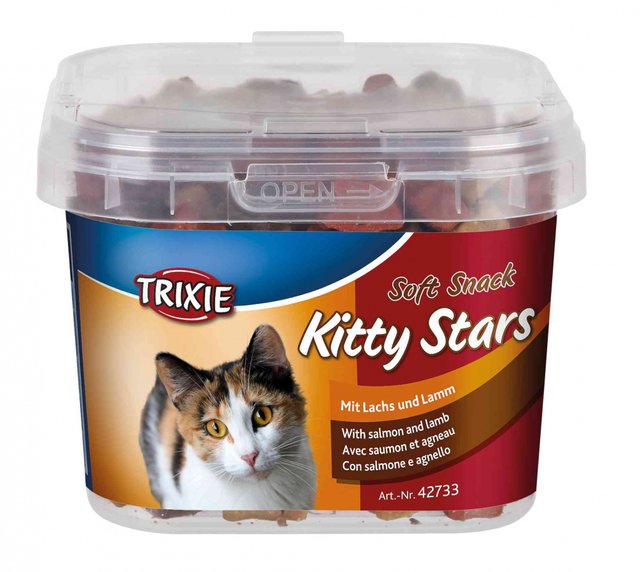 Лакомство для кошек Soft Snack Kitty Stars Trixie с лососем и бараниной140гр (TX-42733) 12583