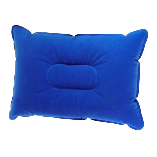 Надувная подушка Supretto для кемпинга, синяя (5991)