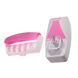 Дозатор Supretto для зубної пасти з тримачем для щіток, рожевий (5158)