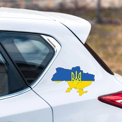 Наліпка на авто Supretto Україна (7788)