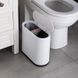 Маленькое белое мусорное ведро 10 л в офис, кухню, туалет, ванную (уценка) фото 2 из 2