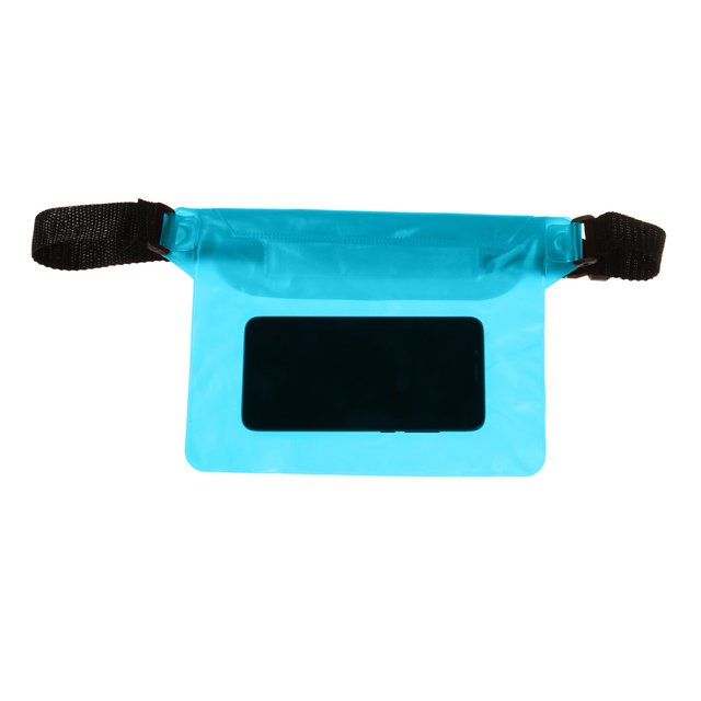 Поясная сумка чехол Supretto водонепроницаемая, голубая (71390001)