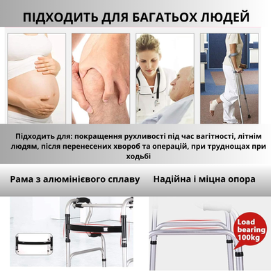 Ходунки AIRM HEALTH дворівневі (9507)
