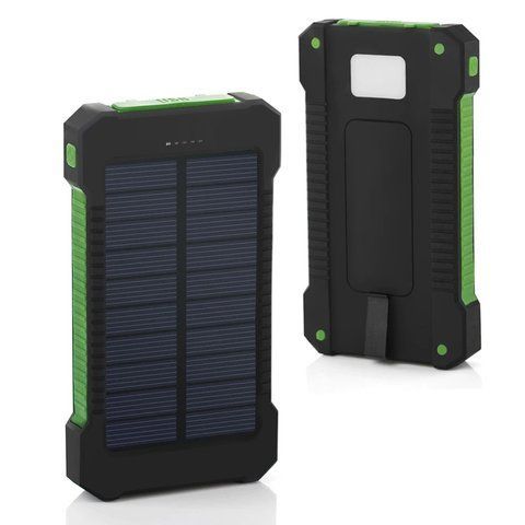 Портативное зарядное устройство Supretto от солнечной батареи с фонариком 50000 мАч (9193)