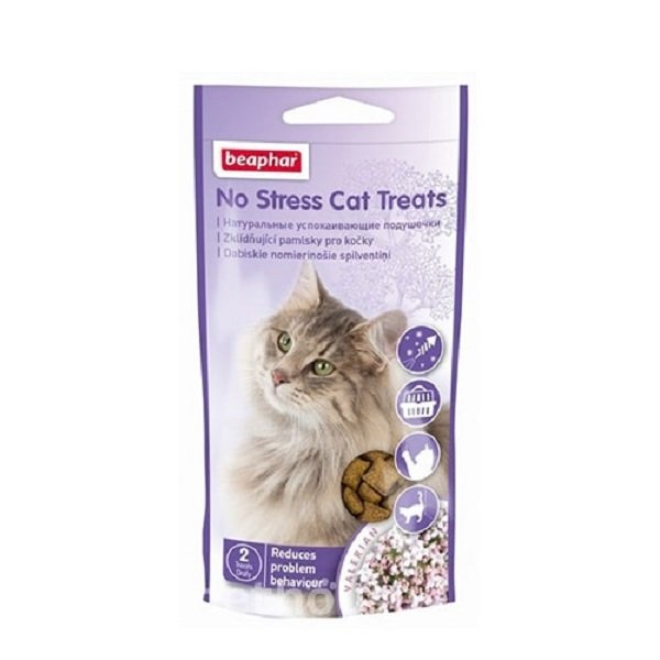 Подушечки Beaphar No Stress Cat Treats Антистресс для кошек 35 г (13219) (8711231132195)