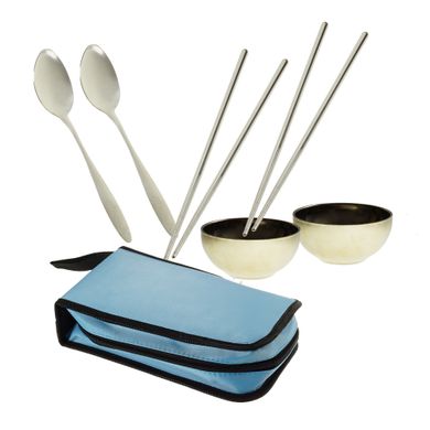 Набор посуды для пикника Supretto в сумке на 2 персоны (6001)