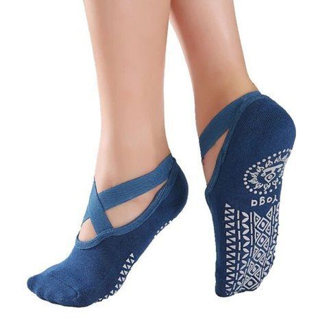 Носки женские Yoga Socks для занятий йогой, фитнесом, пилатесом противоскользящие (7111)